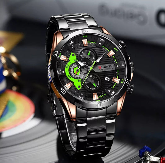 Reloj Curren 8402 Negro Cobre