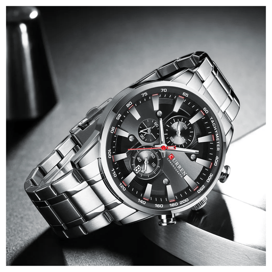 Reloj Curren Ref. 821 Plata/Negro