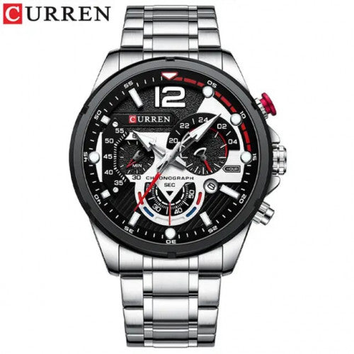CURREN 8395 ACERO PLATA