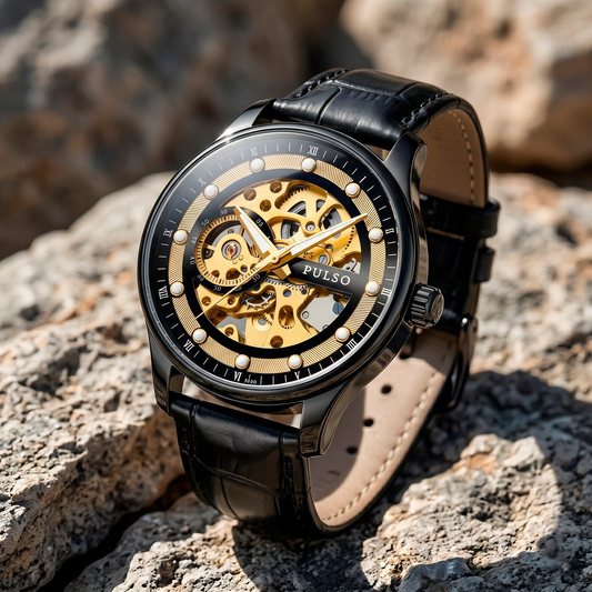Reloj PULSO Ref. 2908 Negro/Dorado
