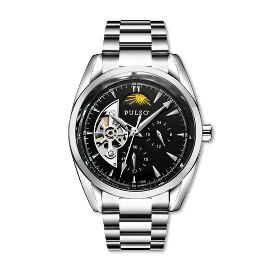 Reloj PULSO Ref. 2918 Plata/Negro