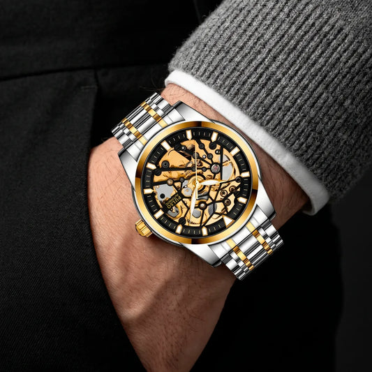 Reloj PULSO Ref. 2919 Plata/Negro/Dorado