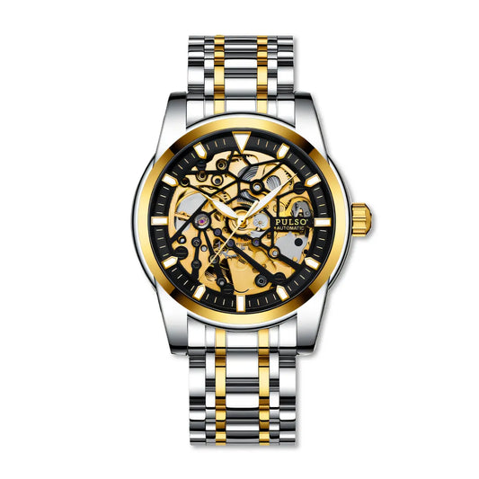 Reloj PULSO Ref. 2919 Plata/Negro/Dorado
