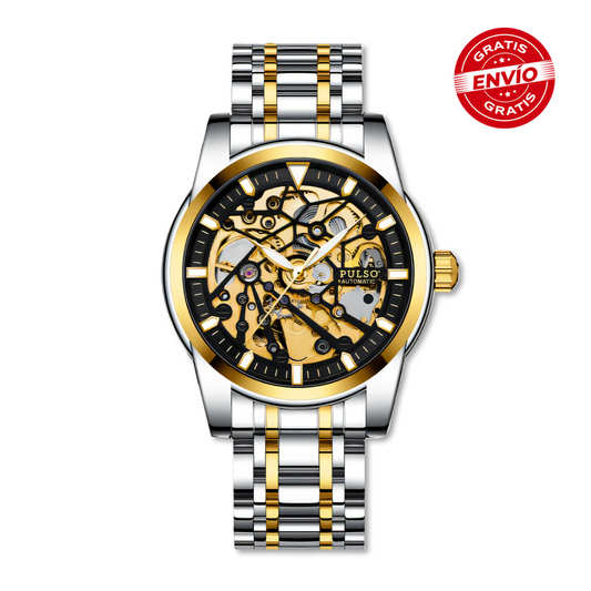 Reloj PULSO Ref. 2919 Plata/Negro/Dorado