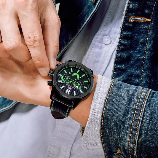 Reloj Mini Focus Ref. 855 Negro/Verde