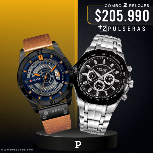 COMBO 356: 2 RELOJES X $205.990