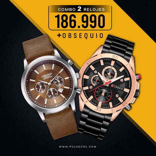 COMBO 357: 2 RELOJES X $186.990
