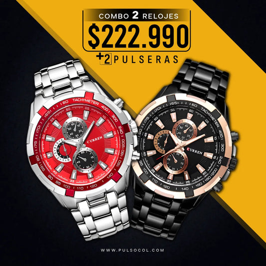 COMBO 358: 2 RELOJES X $222.990