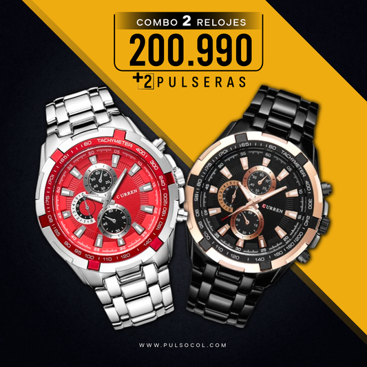 COMBO 358: 2 RELOJES X $200.990