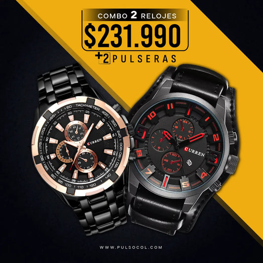 COMBO 369: 2 RELOJES X $231.990