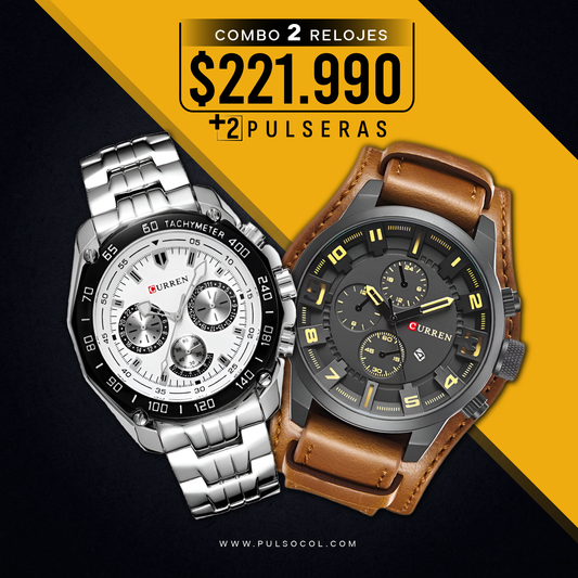 COMBO 392: 2 RELOJES X $221.990