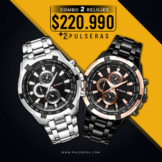COMBO 398: 2 RELOJES X $220.990