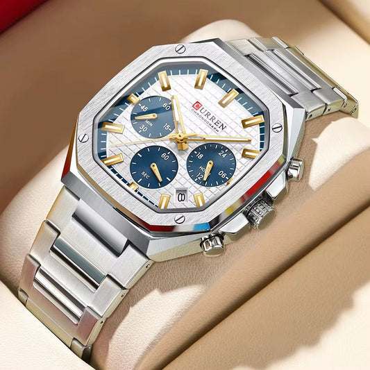 Reloj Curren Ref. 890 Plata/Blanco