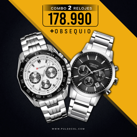 COMBO 414: 2 RELOJES X $178.990