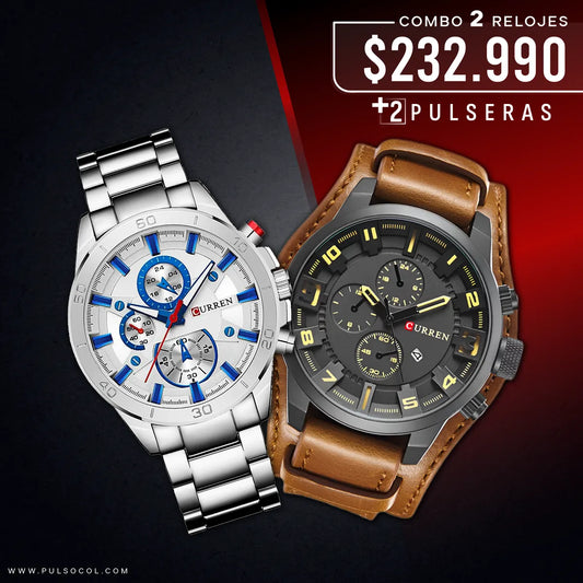 COMBO 432: 2 RELOJES X $232,990