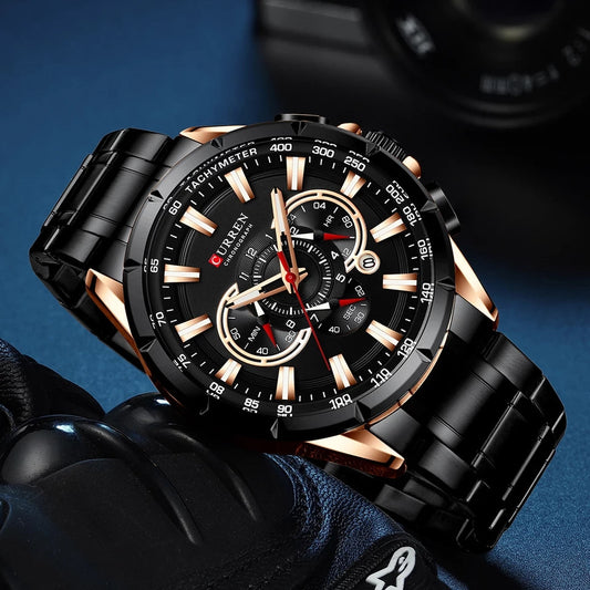 Reloj Curren 8363 Negro Cobre
