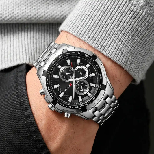 Reloj CURREN REF. 472 Plata/Negro