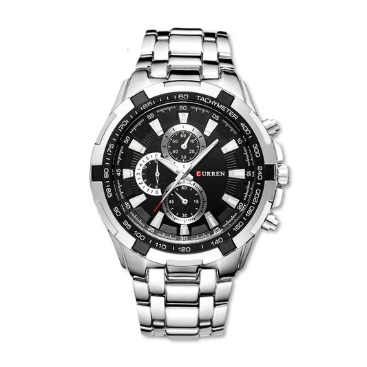Reloj CURREN REF. 472 Plata/Negro