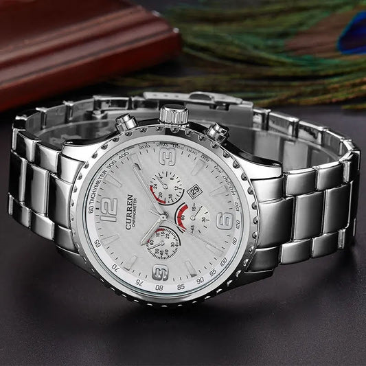 Reloj CURREN REF. 473 Plata/Blanco