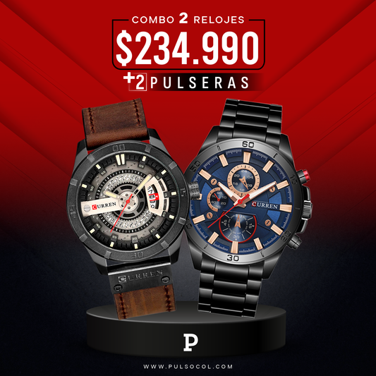 COMBO 474: 2 RELOJES X $ 234,990