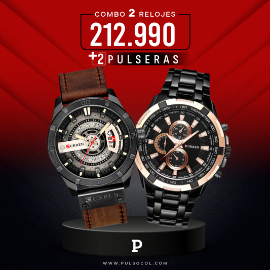 COMBO 475: 2 RELOJES X $ 212,990