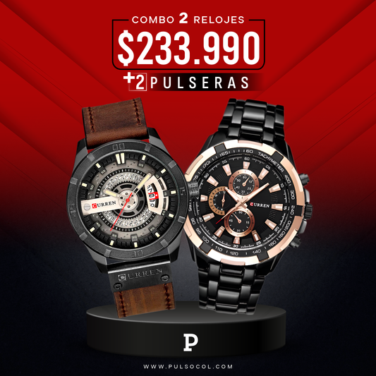 COMBO 475: 2 RELOJES X $ 233,990