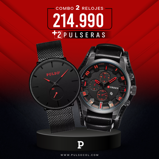 COMBO 482: 2 RELOJES X $ 214,990
