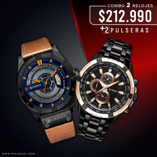 COMBO 491: 2 RELOJES X $ 212.990