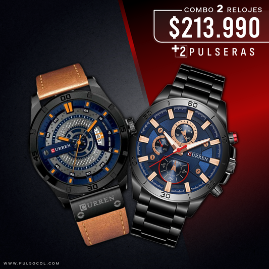COMBO 492: 2 RELOJES X $ 213,990