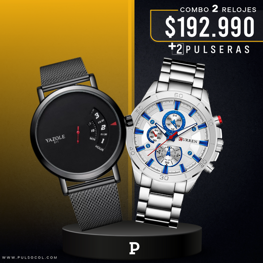 COMBO 496: 2 RELOJES X $ 192,990