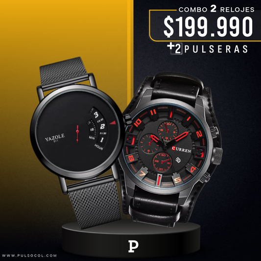 COMBO 498: 2 RELOJES X $ 199,990