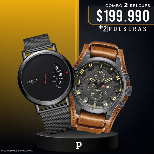 COMBO 499: 2 RELOJES X $ 199,990