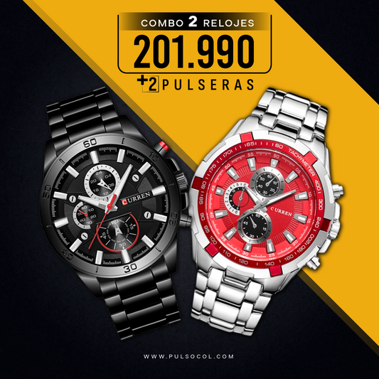 COMBO 504: 2 RELOJES X $ 201,990
