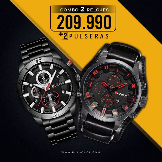COMBO 505: 2 RELOJES X $ 209,990
