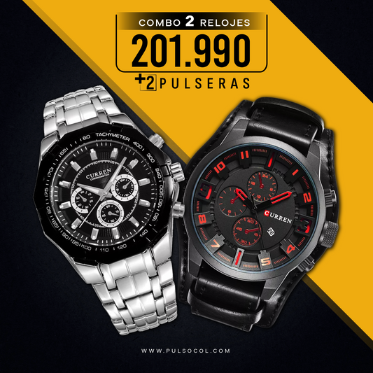 COMBO 506: 2 RELOJES X $ 201,990