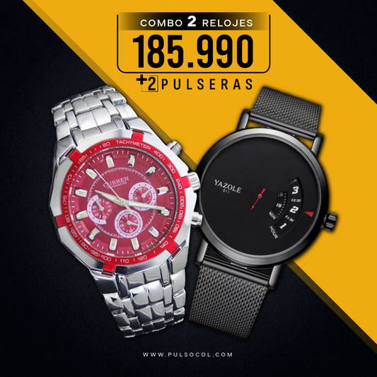 COMBO 507: 2 RELOJES X $ 185,990