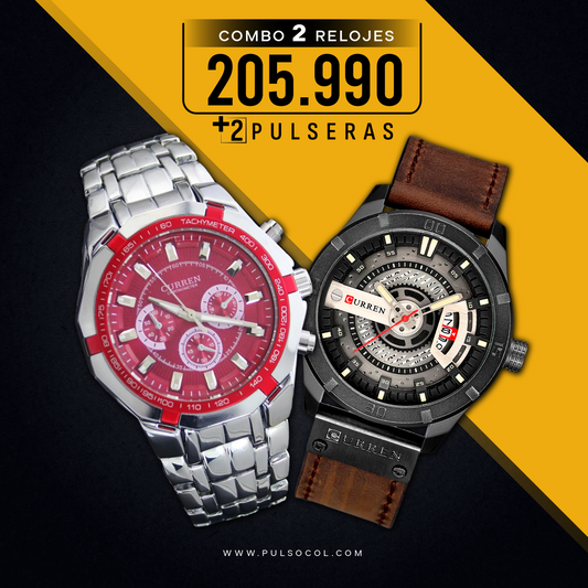 COMBO 508: 2 RELOJES X $ 205,990