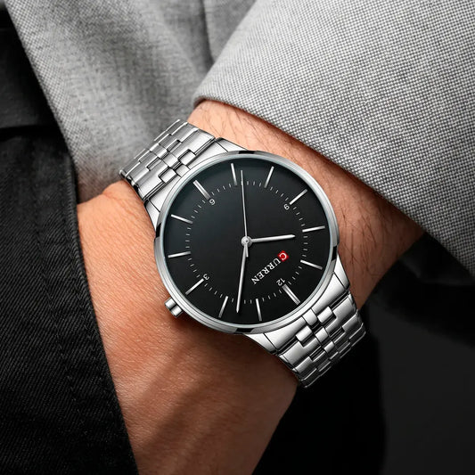 Reloj Curren Ref. 523 Plata/Negro
