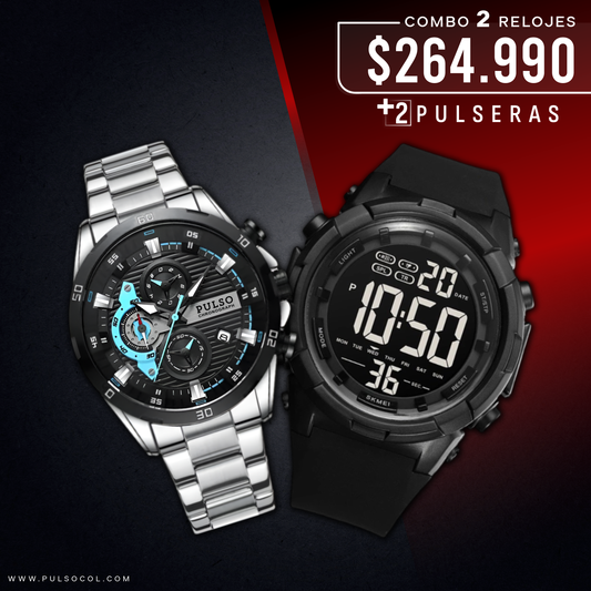 COMBO 554: 2 RELOJES X $264.990