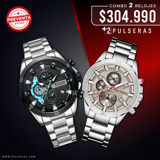 COMBO 557: 2 RELOJES X $304.990