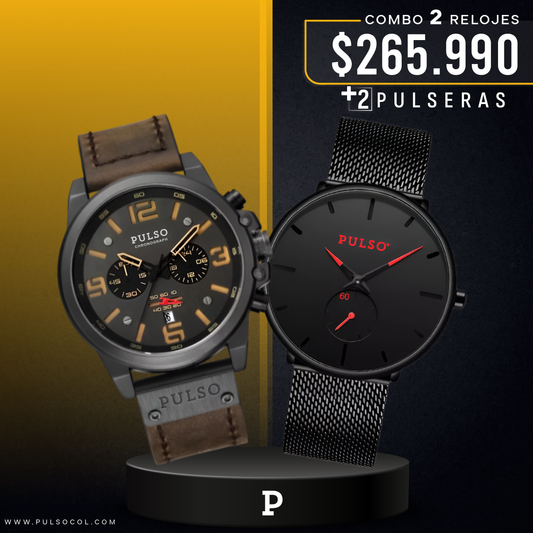 COMBO 563: 2 RELOJES X $265.990