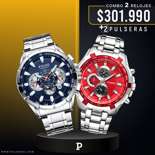COMBO 566: 2 RELOJES X $301.990