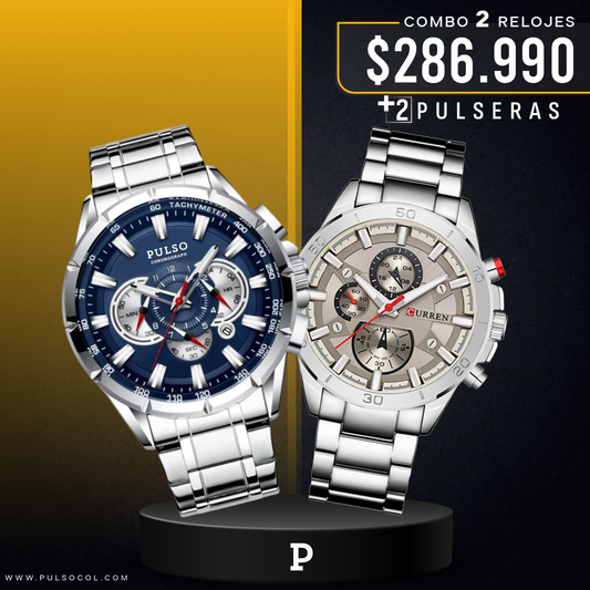 COMBO 568: 2 RELOJES X $286.990