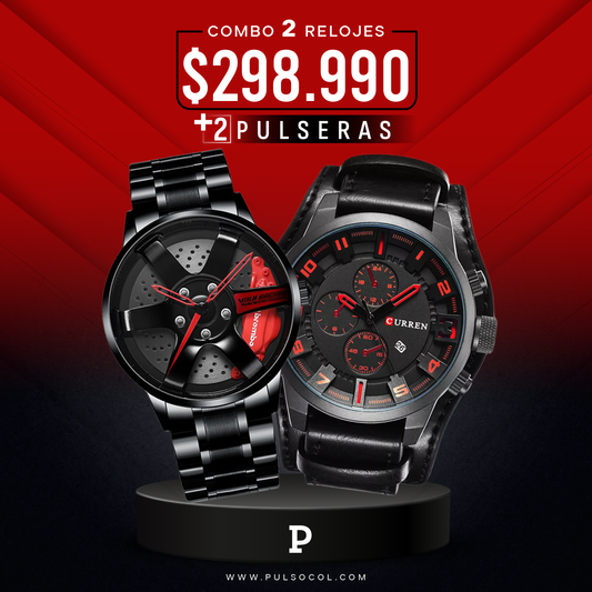 COMBO 577: 2 RELOJES X $298.990