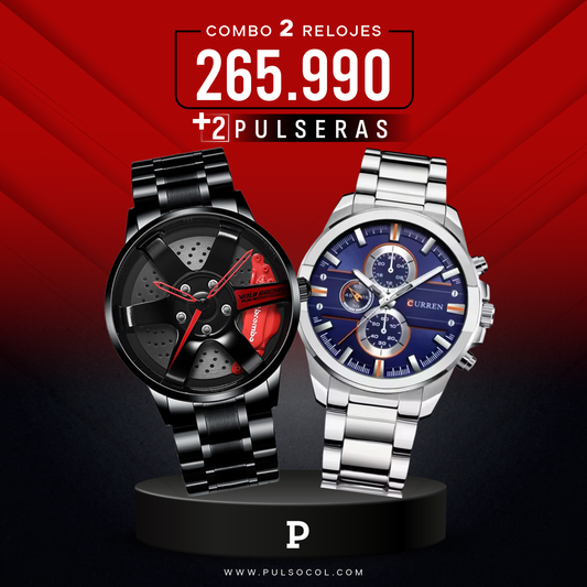 COMBO 578: 2 RELOJES X $265.990