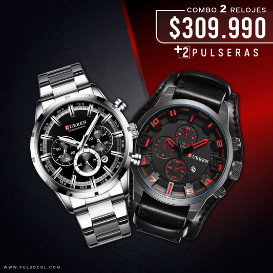 COMBO 595: 2 RELOJES X $281.990