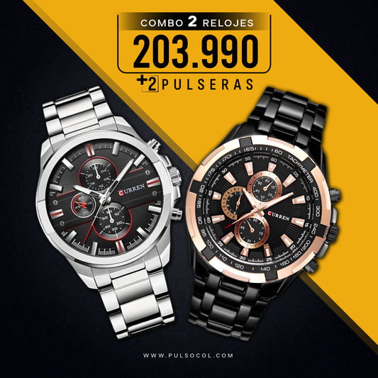 COMBO 600: 2 RELOJES X $203.990