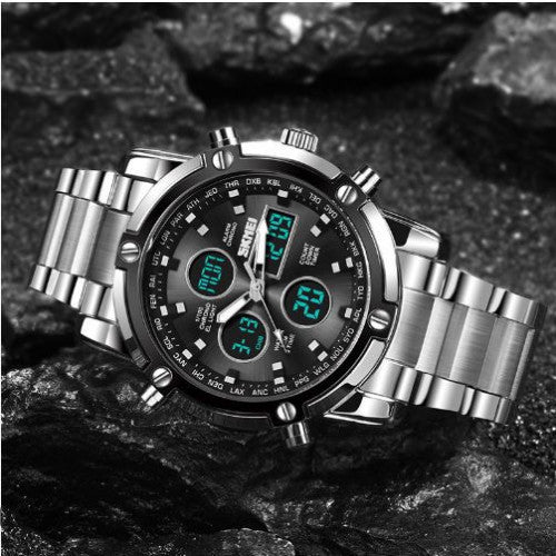 RELOJ SCOTTIE 1389 PLATA FONDO NEGRO