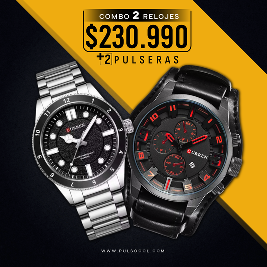 COMBO 604: 2 RELOJES X $209.990