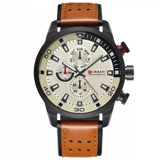 Reloj Curren REF: 614 Miel/Crema